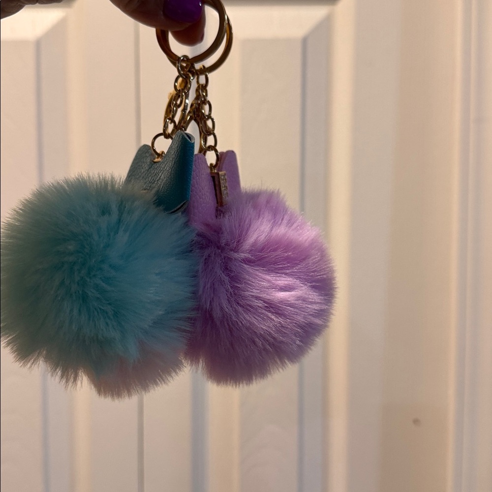 Pompom Keychains With Bling bow PICK 1